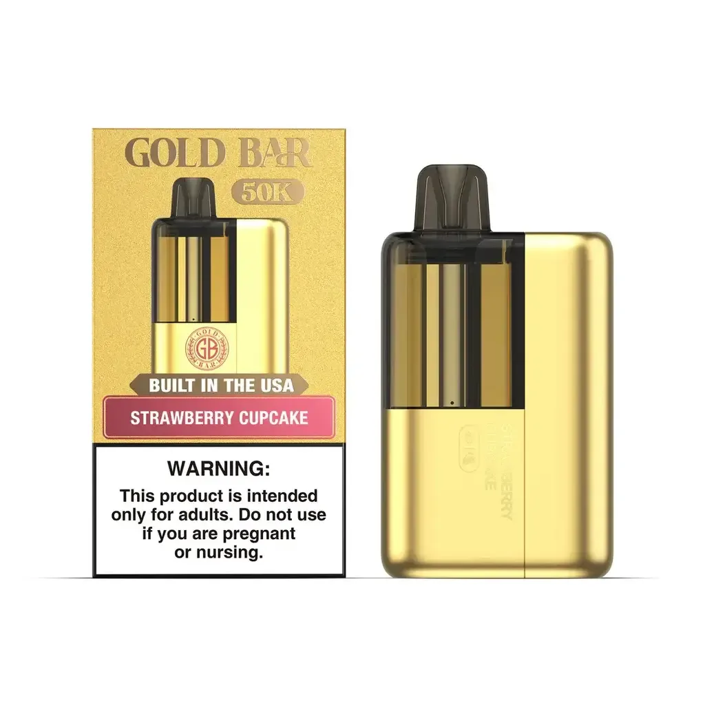 GOLD BAR MAX - STRAWBERRY CUPCAKE - 50000 puffs