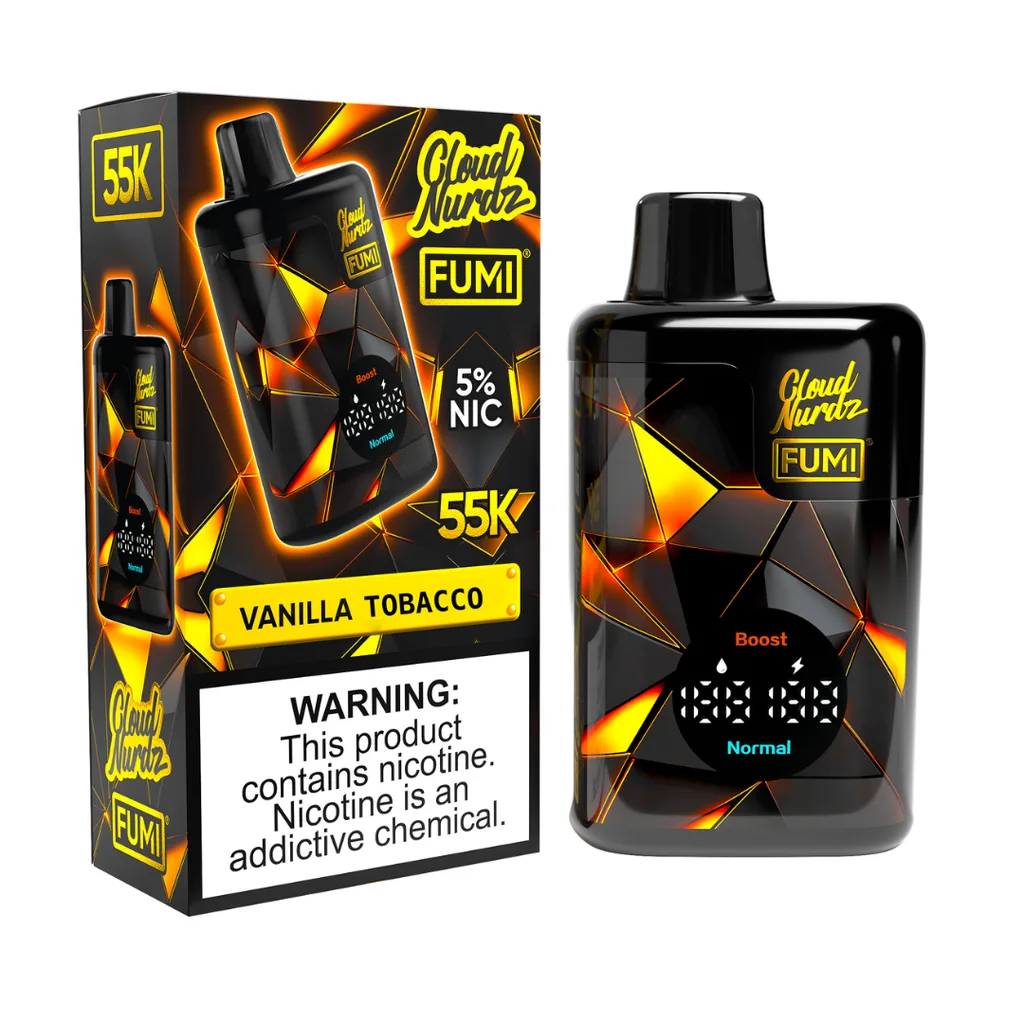 FUMI X CLOUD NURDZ - VANILLA TOBACCO - 55000Puffs