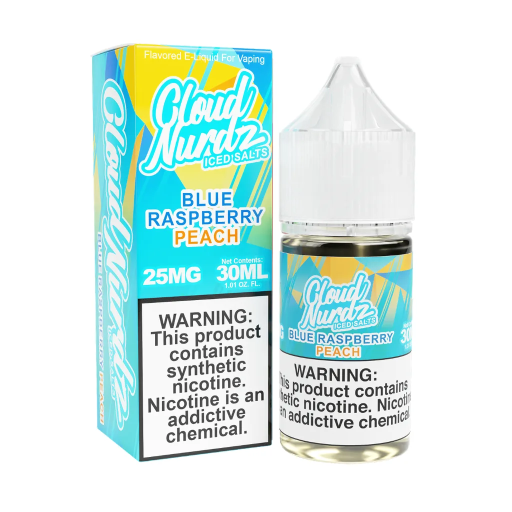 Cloud Nurdz - Blue Raspberry Peach Ice - Salt