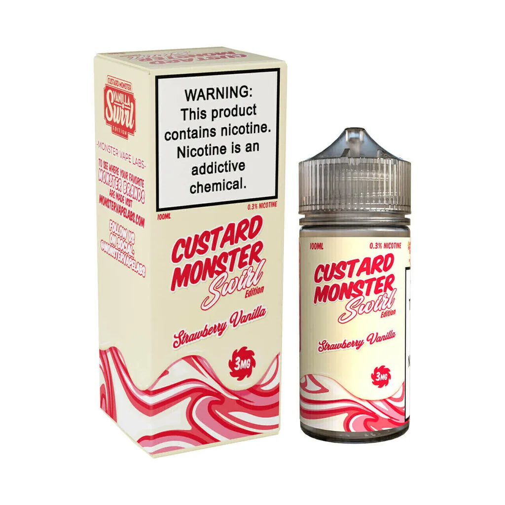 Custard Monster - Strawberry Vanilla Swirl Edition