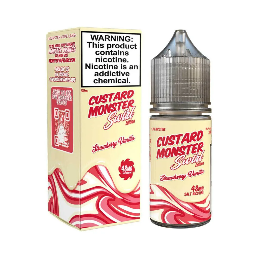 Custard Monster - Strawberry Vanilla Swirl Edition - Salt